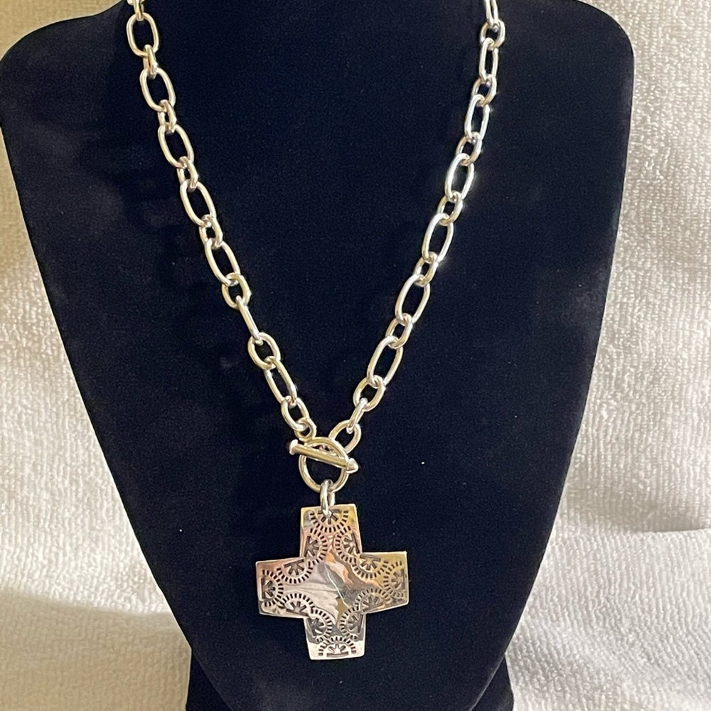 Silpada Silver Cross Necklace